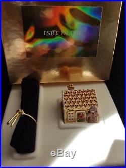 Estee Lauder Pleasures Gingerbread House Compact For Solid Perfume New