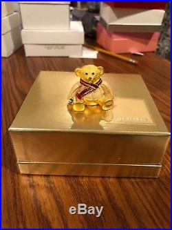 Estee Lauder Pleasures Harrods Teddy Bear Holiday 2002 Solid Perfume Compact