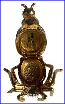 Estee Lauder Pleasures Jeweled Spider Solid Perfume Compact 2008 Jay Strongwater