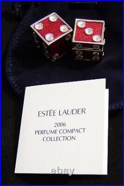 Estee Lauder Pleasures Lady Luck Dice Compact for Solid Perfume NEW