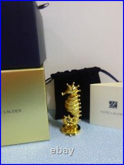 Estee Lauder Pleasures One Of A Kind Seahorse Compact Solid Perfume 2017 NIB