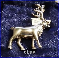 Estee Lauder Pleasures Prancing Reindeer Solid Perfume Compact NEW