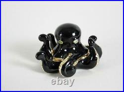 Estee Lauder Pleasures Rhinestone Octopus Solid Perfume Compact- Mint