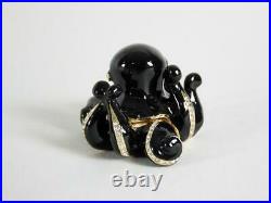 Estee Lauder Pleasures Rhinestone Octopus Solid Perfume Compact- Mint