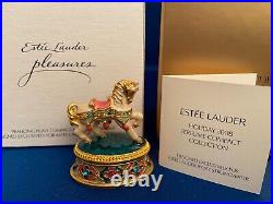 Estee Lauder Prancing Pony Solid Perfume Compact By Jay Strongwater