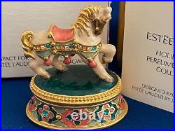 Estee Lauder Prancing Pony Solid Perfume Compact By Jay Strongwater