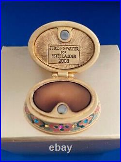 Estee Lauder Prancing Pony Solid Perfume Compact By Jay Strongwater