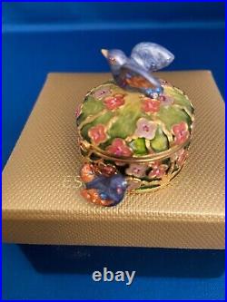 Estee Lauder Precious Birds Compact Solid Perfume Signed By Jay Strongwater