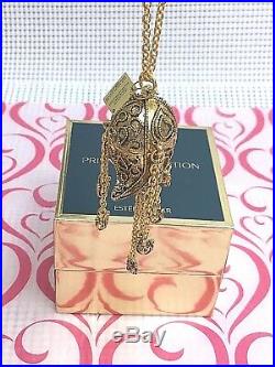 Estee Lauder Private Collection Tuberose Gardenia Necklace Solid Perfume Compact