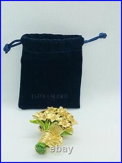 Estee Lauder ROMANTIC BOUQUET 2009 Beautiful Retired Solid Perfume Compact