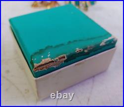 Estee Lauder Radiant Fish A84 Beautiful Solid Perfume Jeweled Compact 2005