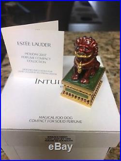 Estee Lauder Rare Magical Foo Dog Solid Perfume Compact A Decortaive Classic