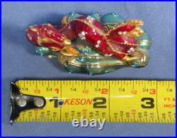 Estee Lauder Red Lucky Asian Dragon Solid Perfume Compact EXC. No Stones Missing