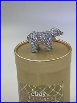 Estée Lauder SPARKLING POLAR BEAR Compact Solid Pleasures Perfume IOB Tags 1999