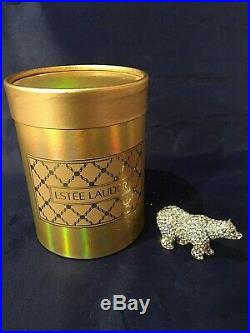 Estee Lauder SPARKLING POLAR BEAR Solid Perfume Compact with Pouch and Box
