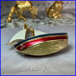Estee Lauder SPARKLING SAILBOAT Compact for Solid Perfume 2007 Collection Rare