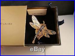 Estee Lauder Sensuous Fluttering Dragonfly Solid Perfume Compact 2009 RARE