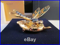 Estee Lauder Sensuous Fluttering Dragonfly Solid Perfume Compact RARE