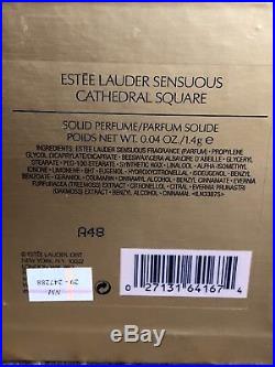 Estee Lauder Sensuous Solid Perfume CATHEDRAL SQUARE Holiday 2008 RARE New