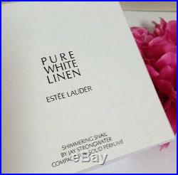 Estee Lauder Shimmering Snail Pure White Linen Solid Perfume Compact LE NIB