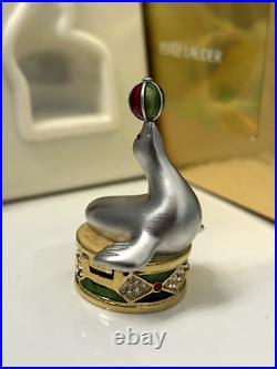 Estee Lauder'Silver Juggling Seal' Solid Perfume Compact