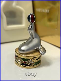 Estee Lauder'Silver Juggling Seal' Solid Perfume Compact