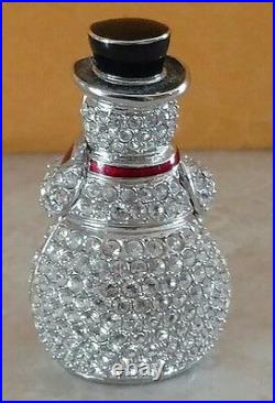 Estee Lauder Snowman Solid Perfume Compact, Mint RARE