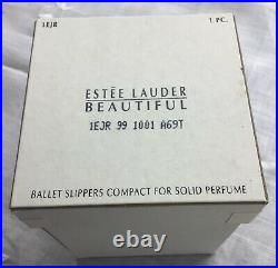 Estee Lauder Solid Perfume Compact 1999 Ballet Slippers Beautiful NIB