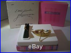 Estee Lauder Solid Perfume Compact 2002 Boat Ride Mint In Both Boxes Full