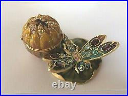 Estee Lauder Solid Perfume Compact 2002 Glistening Dragonfly Mibb Strongwater