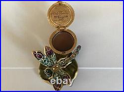 Estee Lauder Solid Perfume Compact 2002 Glistening Dragonfly Mibb Strongwater