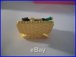 Estee Lauder Solid Perfume Compact 2002 Picnic Basket Mint In Both Boxes Full