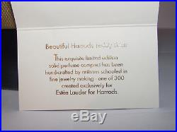 Estee Lauder Solid Perfume Compact 2004 Harrod's Teddy Bear New Original Xmas