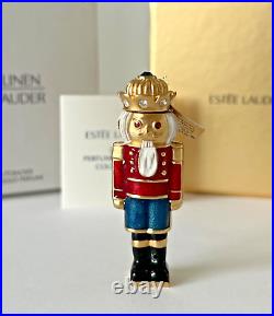 Estee Lauder Solid Perfume Compact 2006 Holiday Nutcracker Mibb White Linen