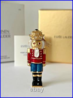 Estee Lauder Solid Perfume Compact 2006 Holiday Nutcracker Mibb White Linen