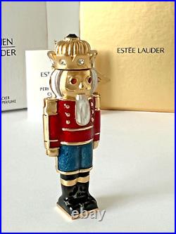 Estee Lauder Solid Perfume Compact 2006 Holiday Nutcracker Mibb White Linen