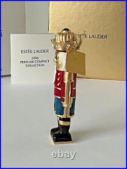 Estee Lauder Solid Perfume Compact 2006 Holiday Nutcracker Mibb White Linen