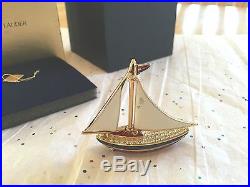Estee Lauder Solid Perfume Compact 2007 Mib Sparkling Sailboat Pleasures