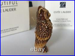 Estee Lauder Solid Perfume Compact 2010 Wise Old Owl Jay Strongwater Beautiful