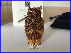 Estee Lauder Solid Perfume Compact 2010 Wise Old Owl Jay Strongwater Beautiful