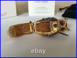 Estee Lauder Solid Perfume Compact 2010 Wise Old Owl Jay Strongwater Beautiful