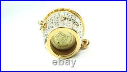 Estee Lauder Solid Perfume Compact'Beautiful' Champagne Bucket 2000 With Box-FULL