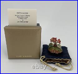 Estee Lauder Solid Perfume Compact Beautiful Flowering Falcon Jay Strongwater