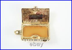 Estee Lauder Solid Perfume Compact'Beautiful' Locomotive Train With Box-FULL