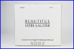 Estee Lauder Solid Perfume Compact'Beautiful' Locomotive Train With Box-FULL