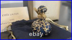 Estee Lauder Solid Perfume Compact Bejeweled Bottle White Linen Fragrance