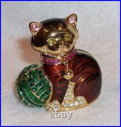 Estee Lauder Solid Perfume Compact Cuddley Kitten Original Perfume