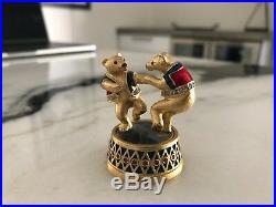Estee Lauder Solid Perfume Compact Dancing Bears Moves! 2008