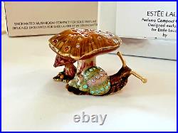 Estee Lauder Solid Perfume Compact Enchanted Mushroom Jay Strongwater Mibb 2003