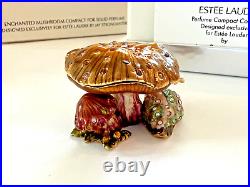 Estee Lauder Solid Perfume Compact Enchanted Mushroom Jay Strongwater Mibb 2003